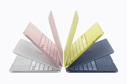 Apple's MacBook Neo in four colors